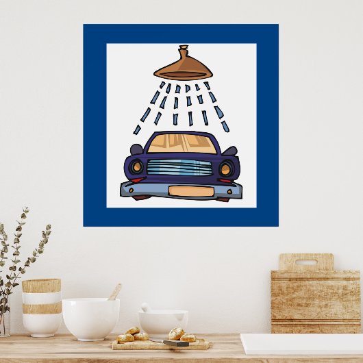 洗車標識 ポスター (キッチン)