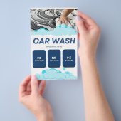 洗車機 チラシ (ハンドル)