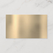 洗車洗浄サービス金ゴールド金属背景 名刺 (裏面)