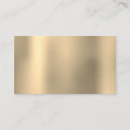 洗車洗浄サービス金ゴールド金属背景 名刺 (裏面)