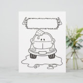 洗車漫画カラーリングブックページ (スタンド正面)