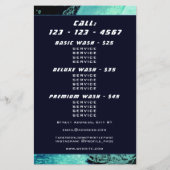 洗車用インスパイアビジカード チラシ (裏面)