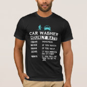 洗車用ハン車のドクリーナー自動車  Tシャツ (正面)