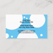 洗車用モダン名刺テンプレート 名刺 (裏面)