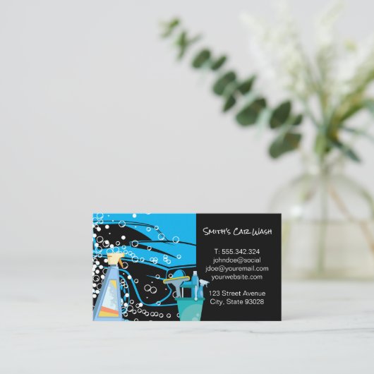 洗車用品 名刺 (スタンド正面)