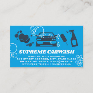 洗車用清掃用品 シャボン玉 名刺