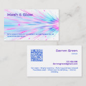 洗車用QR 名刺 (正面/裏面)