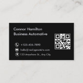 洗車自動詳細クリーニモダンング車の 名刺 (裏面)