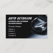 洗車自動詳細クリーニモダンング車の 名刺 (正面)