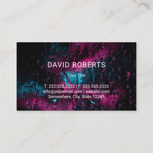 洗車自動詳細クリーニモダンング車の 名刺 (裏面)