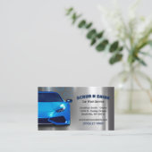 洗車自動詳細サービス 名刺 (スタンド正面)