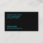 洗車自動詳細サービス 名刺 (裏面)