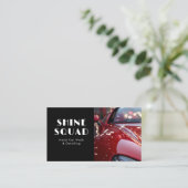 洗車自動詳細フォト車のー 名刺 (スタンド正面)