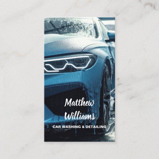 洗車自動詳細 名刺 (正面)