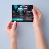 洗車自動車詳細価格パッケージ チラシ (手)