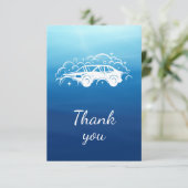 洗車詳細サービス自動お礼 サンキューカード (スタンド正面)