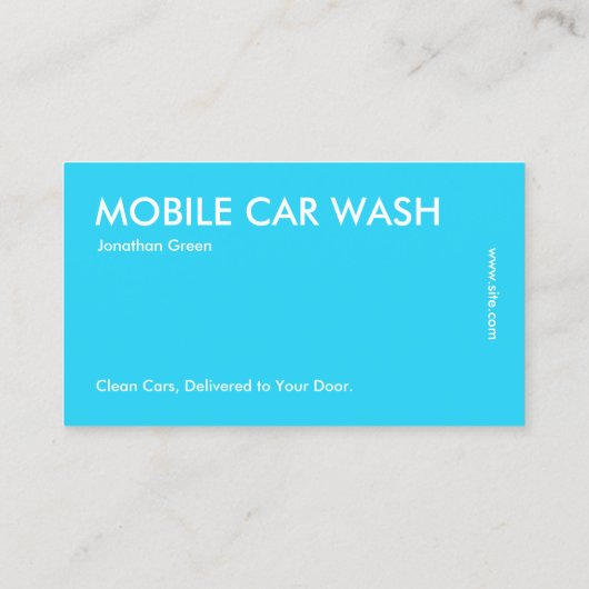 洗車詳細名刺 名刺 (裏面)