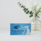 洗車詳細 | バブル | クリーニング 名刺 (スタンド正面)