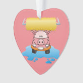 洗車豚 オーナメント (正面)