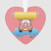 洗車豚 オーナメント (正面)