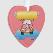 洗車豚 オーナメント (正面)