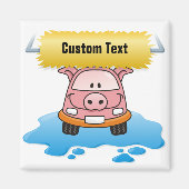 洗車豚 マグネット (正面)