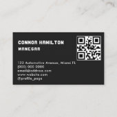 洗車赤いクリーニングモダンの詳細の自動 名刺 (裏面)