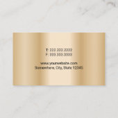 洗車金ゴールドの詳細をモダン自動車の表示 名刺 (裏面)