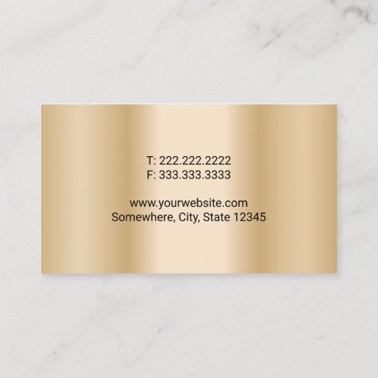 洗車金ゴールドの詳細をモダン自動車の表示 名刺 (裏面)