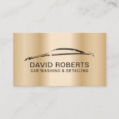 洗車金ゴールドの詳細をモダン自動車の表示 名刺 (正面)