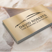 洗車金ゴールドの詳細をモダン自動車の表示 名刺