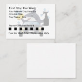 洗車顧客報酬テーマ名刺 名刺 (正面/裏面)