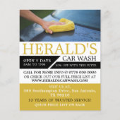 洗車、オートウォッシュ、清掃サ広告ービス チラシ (正面)