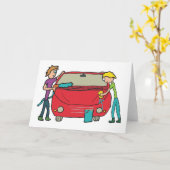 洗車 カード (黄色い花)