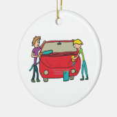 洗車 セラミックオーナメント (左)