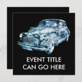 洗車 ダブル露光 招待状 (正面/裏面)