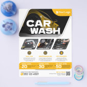 洗車 – (テンプレート)フライヤー チラシ (シングル)