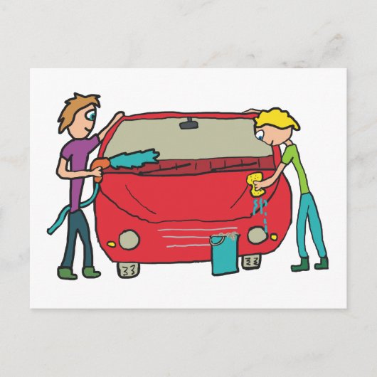 洗車 ポストカード (正面)
