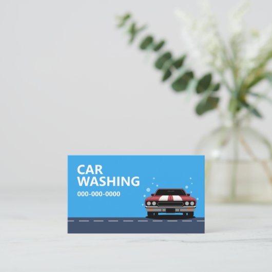 洗車 名刺 (スタンド正面)