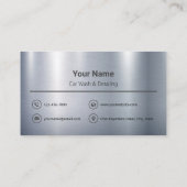 洗車・詳細サービス名刺 名刺 (裏面)
