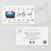 *~*洗車 – Lube QRロゴ謝礼 ロイヤリティカード (正面/裏面)