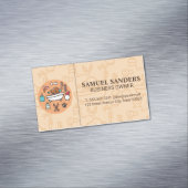 洗面シャワーアイコン マグネット名刺 (インサイチュ)