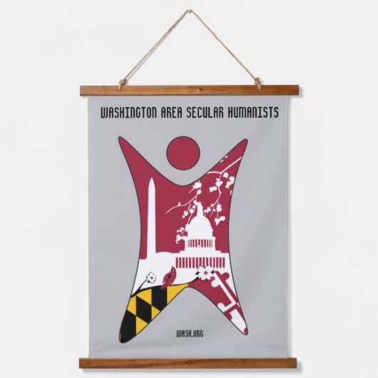 洗面バナー 吊り下げ型タペストリー (正面)