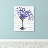 洗面台のタコ キャンバスプリント (インサイチュ (ウッドフロア))