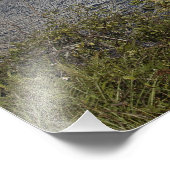 洗面台の向こう側に表示された宇宙シャトルアトランティス フォトプリント            (角)