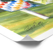 洗面台裏庭ポスター ポスター (角)