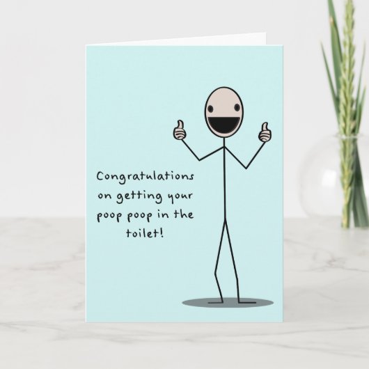 洗面所のウンチのウンチ カード (正面)