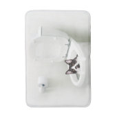 洗面所のタキシードの子猫 バスマット (正面縦)