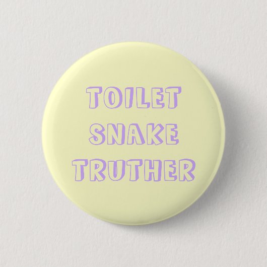 洗面所のヘビのtruther 缶バッジ (正面)