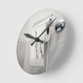 洗面所の分析 ラウンド壁時計 (傾斜)